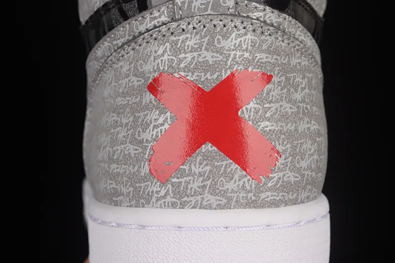 All categories Air Jordan Jordan series basketball shoes Air Jordan 1 High Pure original version Air Jordan 1 High OG "Rebellionaire" AJ1 Joe 1 black and gray banned "Rebelionaire" high-top basketball shoes 555088-036